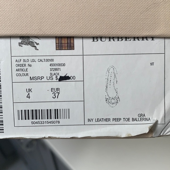 Ballerina flats by Burberry made in Italy. - Picture 1 of 7